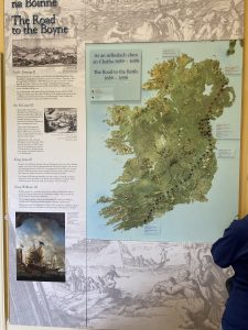 Exhibit at the Visitor Centre showing map of forces