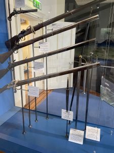 Replicas of the weapons used at the Battle of the Boyne