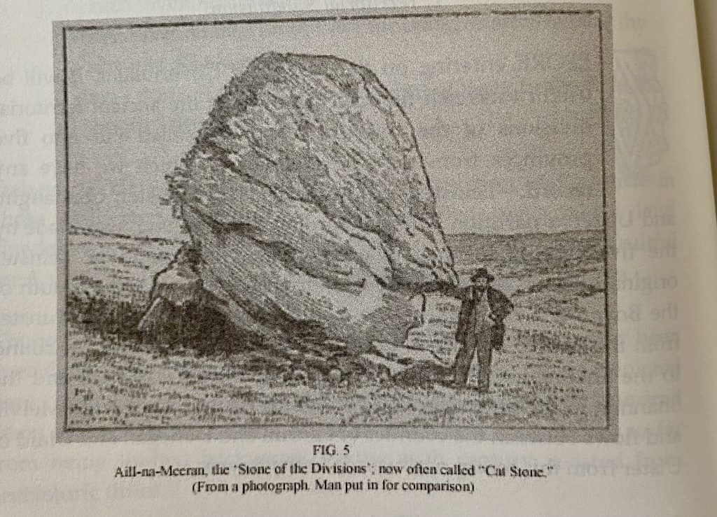 The cat stone depicted in Joyce's book on ancient Ireland