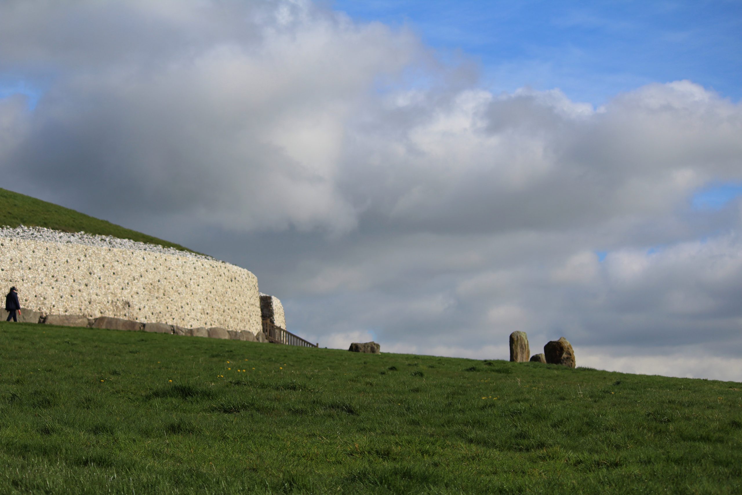 Landscape Photograph of Newgrange Passage Tomb taken from the side where the solstices are still celebrated each year