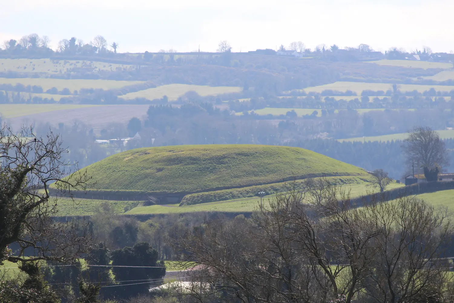 Newgrange passage tomb mound in Boyne Valley