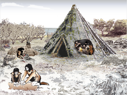 Reconstruction of hunter gatherers life
