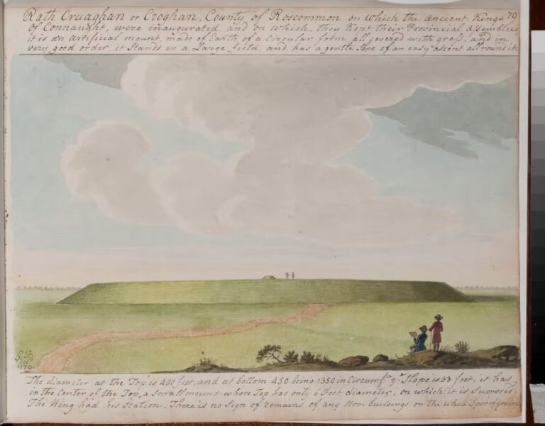 Rathcroghan watercolour painting DRI by Beranger