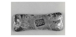 Silver ingot found in Iron Age Ireland as pictured at the British Museum