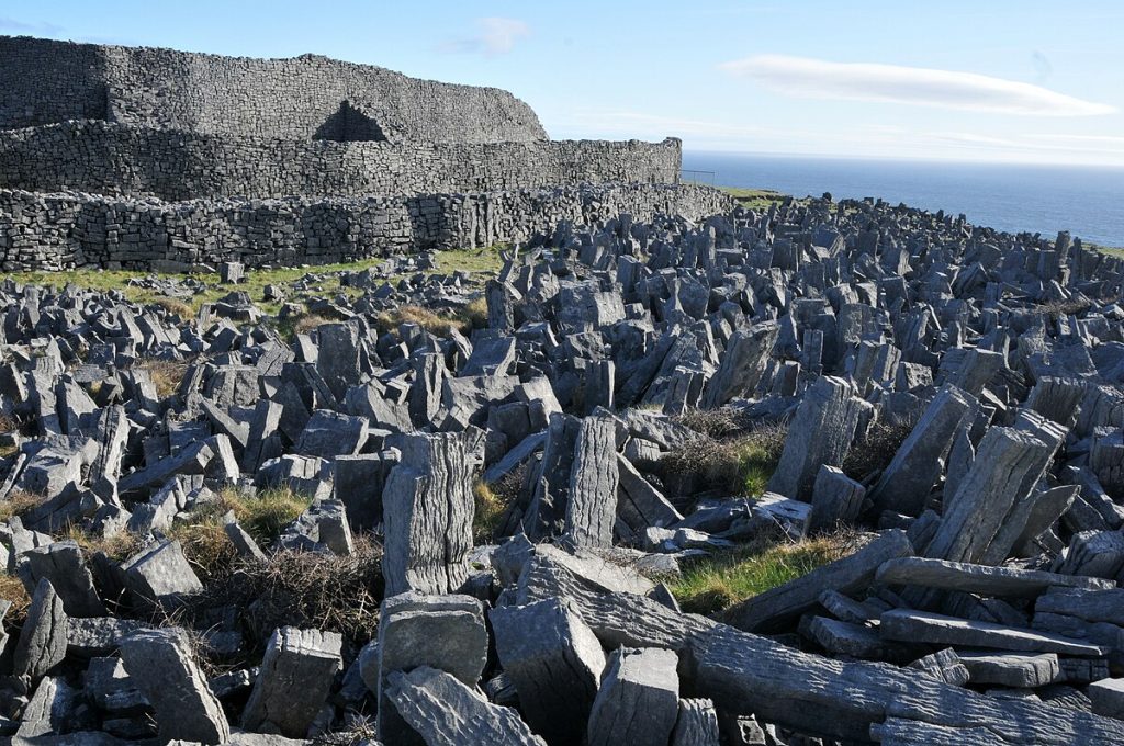Photograph of the Chevaux de Frise at Dun Aonghasa or Dun Aengus