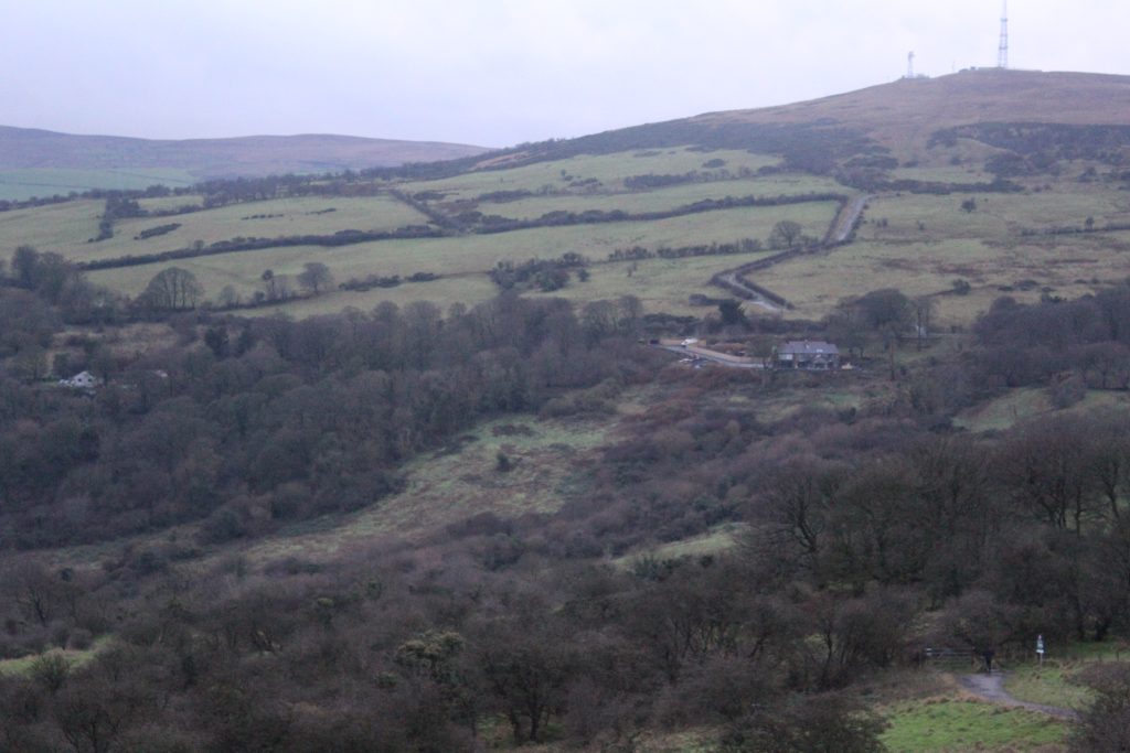 Photo overlooking Ballyaghagan cashel with Belfast in the background
