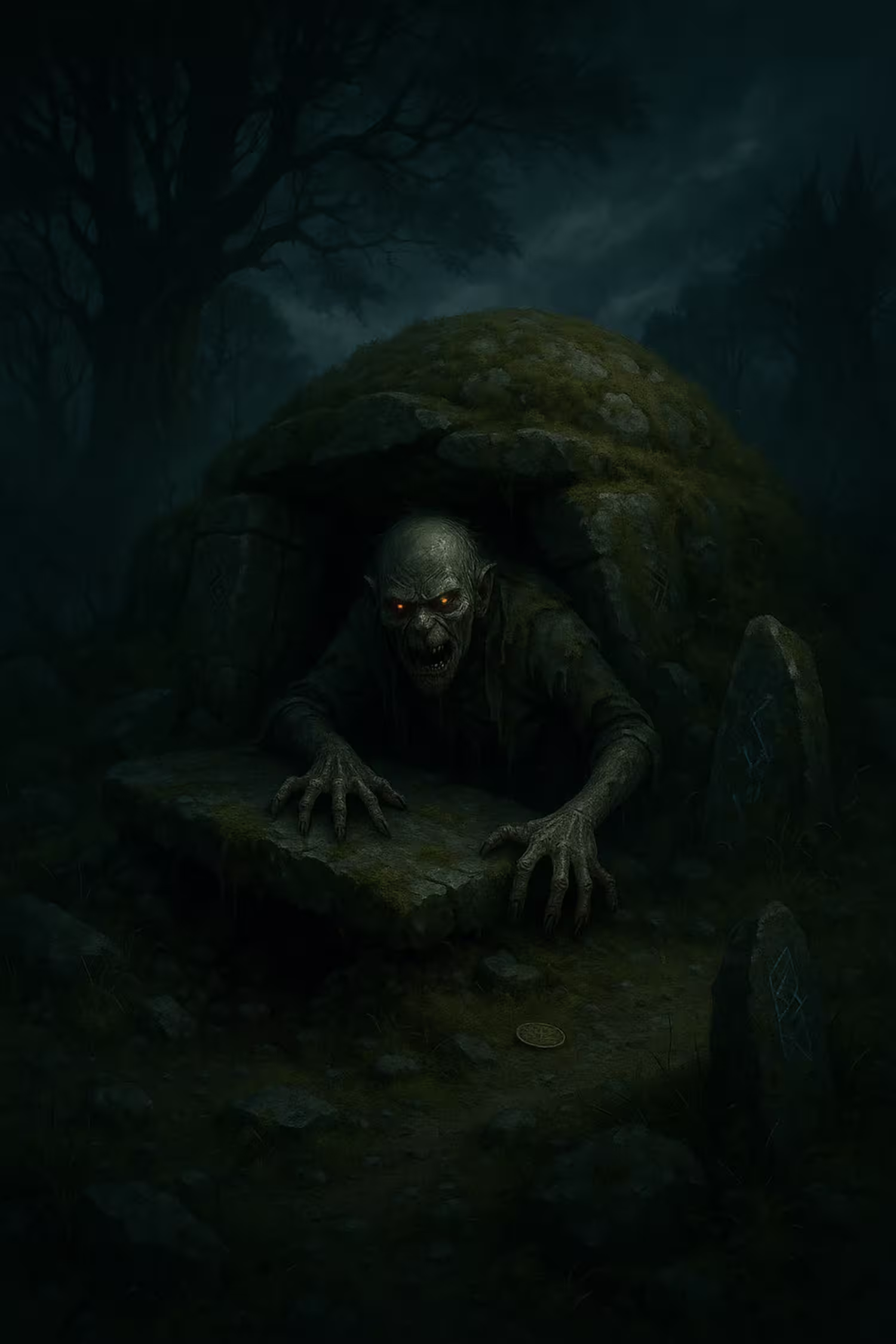 Abhartach from Irish mythology, the blood drinking dwarf