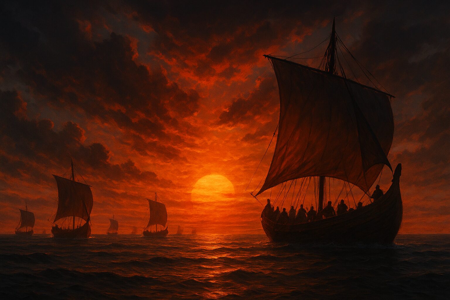 Arrival of the Milesians in Ireland who then named Ireland after the Irish goddess Eriu