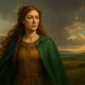 Artistic interpretation of the Irish goddess Eriu who Ireland is named after