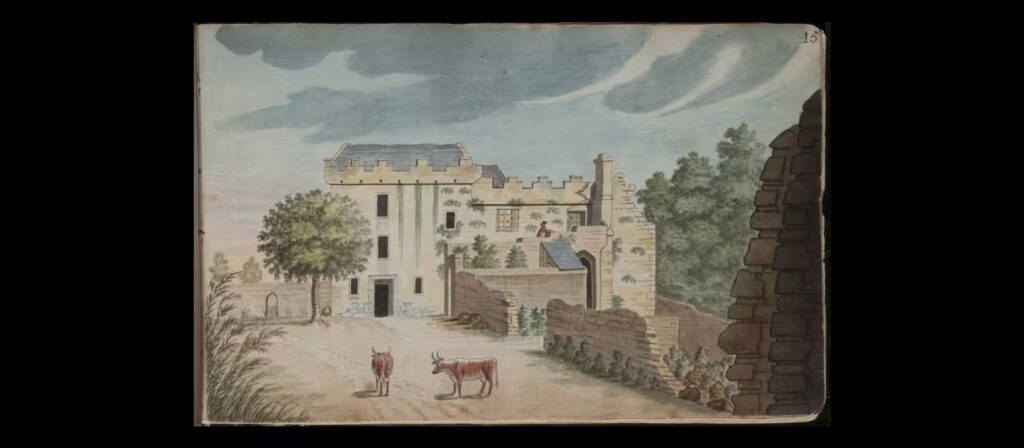 Dundrum Castle Watercolour painting by Beranger in 1700s