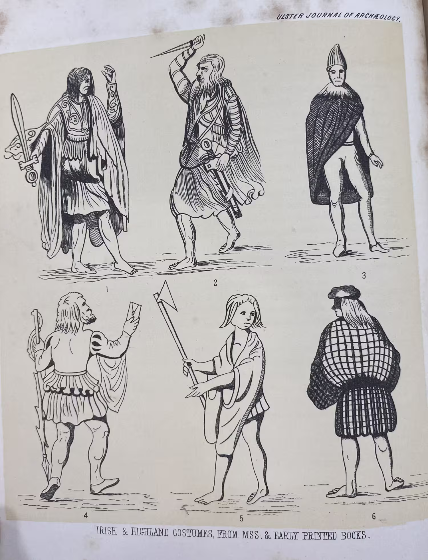 Iron Age outfits Drawing from 19th century Ulster Archaeological Society Journal