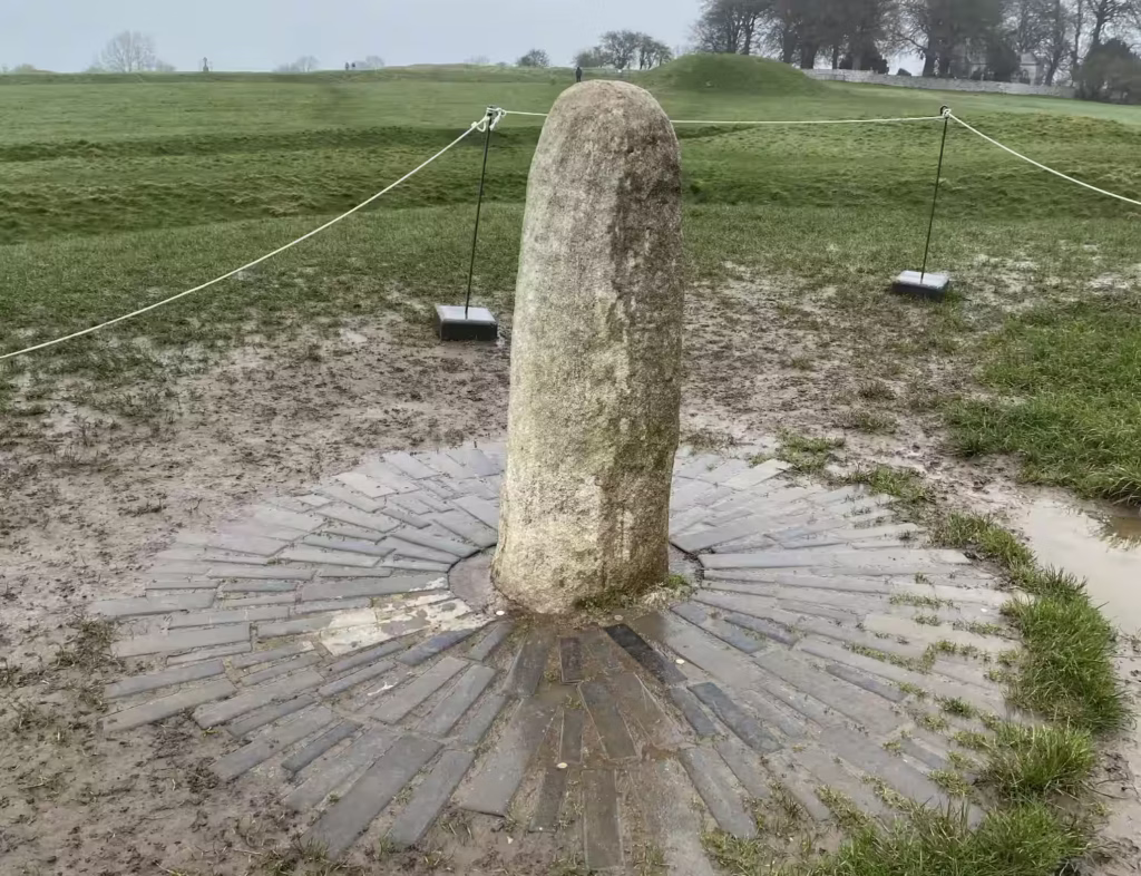 Photograph of the Lia Fail, Stone of Destiny, at the Hill of Tara in Ireland. Photograph taken by Daniel Kirkpatrick