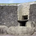 Photograph of the entrance to Newgrange in the Boyne Valley, Ireland. Photograph taken by Daniel Kirkpatrick