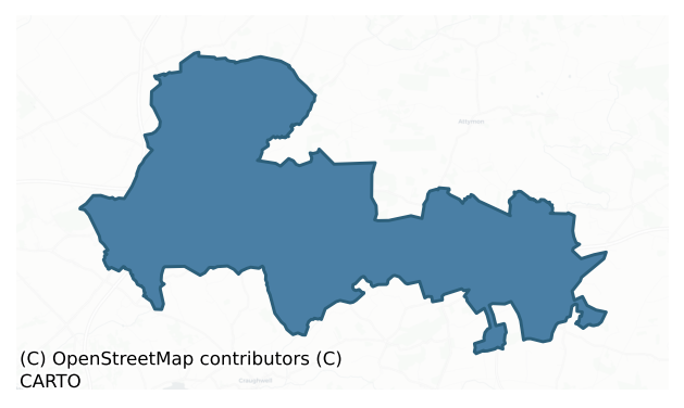 Detailed boundary map of ATHENRY barony, GALWAY