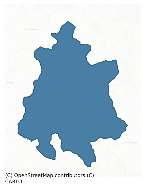 Detailed boundary map of BARRETTS barony, CORK