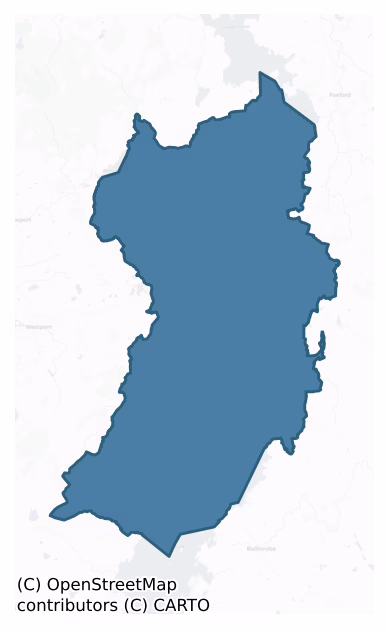 Carra — Barony Boundary Map