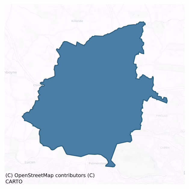 Castleknock — Barony Boundary Map