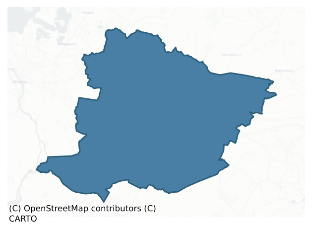 Detailed boundary map of CLONLONAN barony, WESTMEATH