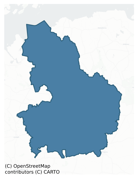 Detailed boundary map of CONNELLO LOWER barony, LIMERICK