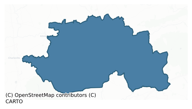Detailed boundary map of COSHLEA barony, LIMERICK