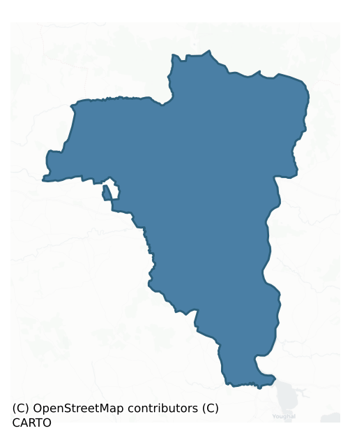 Detailed boundary map of COSHMORE and COSHBRIDE barony, WATERFORD