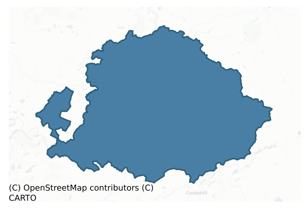 Detailed boundary map of DARTREE barony, MONAGHAN