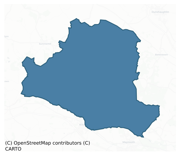 Detailed boundary map of DEECE UPPER barony, MEATH
