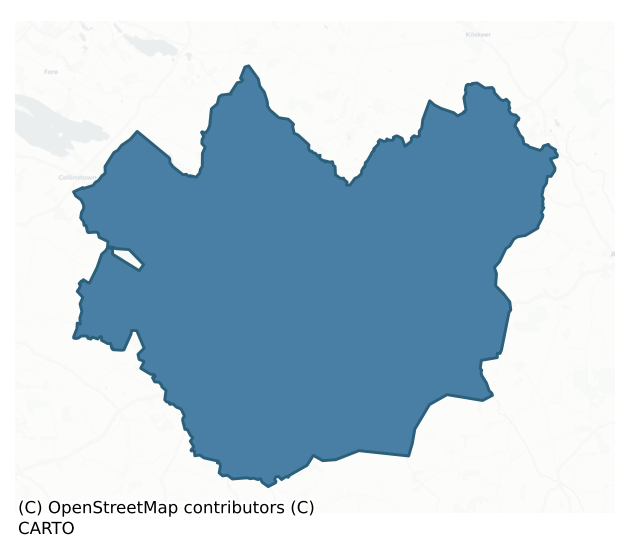 Detailed boundary map of DELVIN barony, WESTMEATH