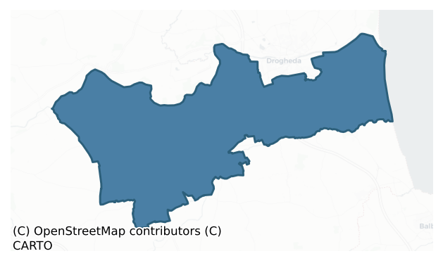 Detailed boundary map of DULEEK LOWER barony, MEATH
