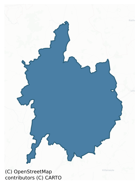 Detailed boundary map of ELIOGARTY barony, TIPPERARY