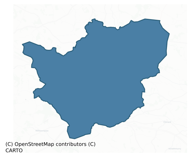 Detailed boundary map of FARBILL barony, WESTMEATH