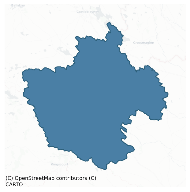 Detailed boundary map of FARNEY barony, MONAGHAN