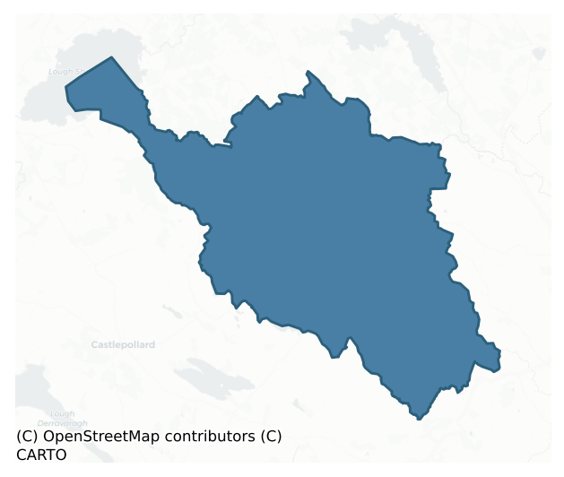 Detailed boundary map of FORE barony, MEATH