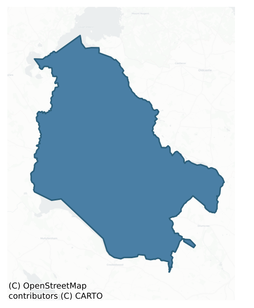 Detailed boundary map of FORE barony, WESTMEATH
