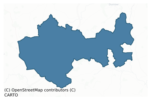 Detailed boundary map of GALMOY barony, KILKENNY