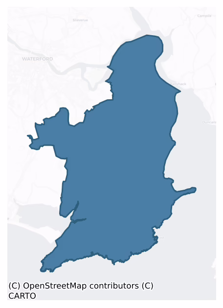 Gaultiere — Barony Boundary Map