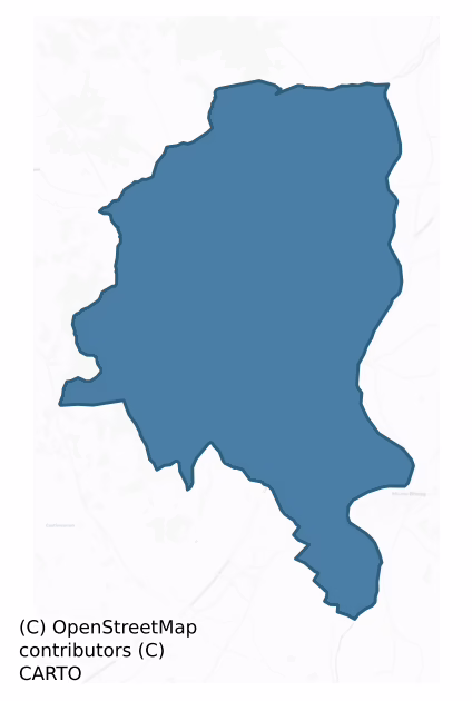 Idrone West — Barony Boundary Map