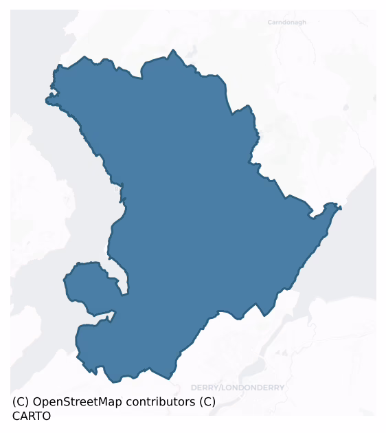 Inishowen West — Barony Boundary Map
