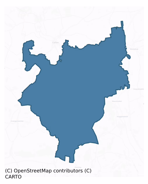 Kells — Barony Boundary Map