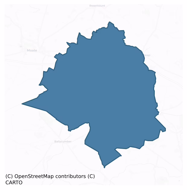 Kilcoursey — Barony Boundary Map