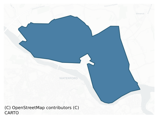 Detailed boundary map of KILCULLIHEEN barony, KILKENNY