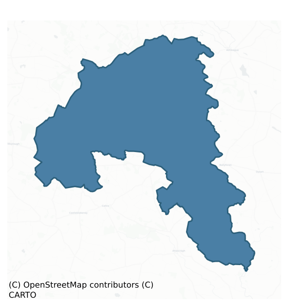 Detailed boundary map of KILLIAN barony, GALWAY