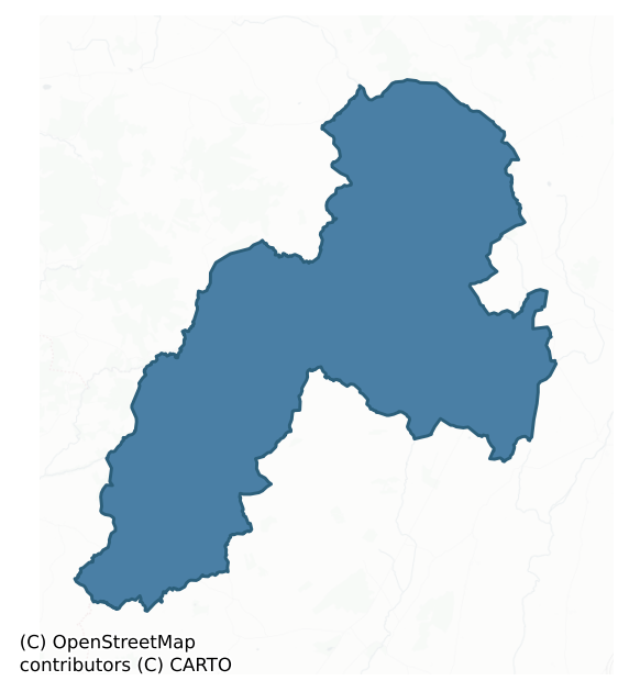 Detailed boundary map of KILNAMANAGH UPPER barony, TIPPERARY