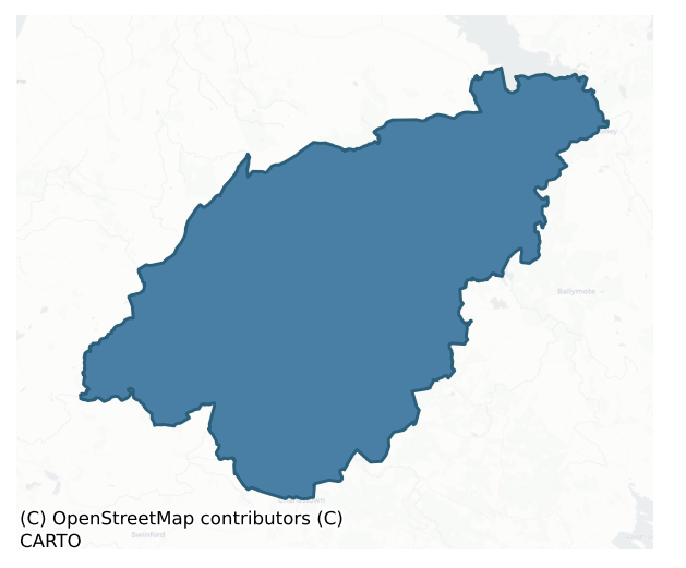 Detailed boundary map of LEYNY barony, SLIGO