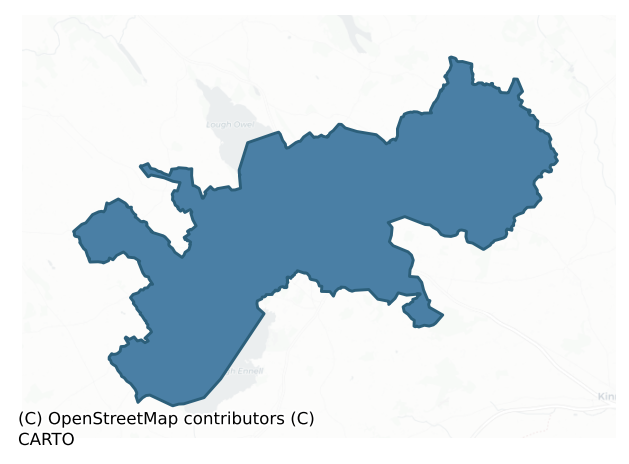 Detailed boundary map of MOYASHEL and MAGHERADERNON barony, WESTMEATH