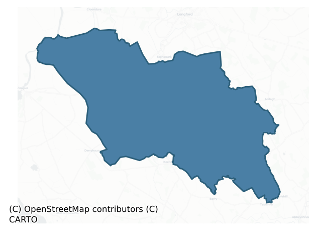 Detailed boundary map of MOYDOW barony, LONGFORD