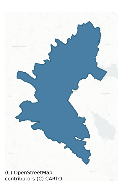 Detailed boundary map of MOYGOISH barony, WESTMEATH