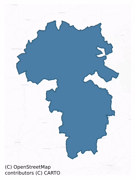 Orrery And Kilmore — Barony Boundary Map