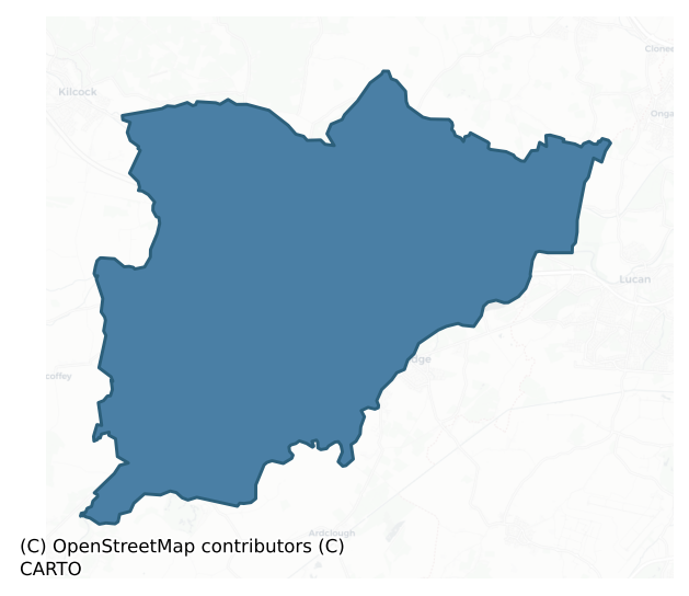 Detailed boundary map of SALT NORTH barony, KILDARE