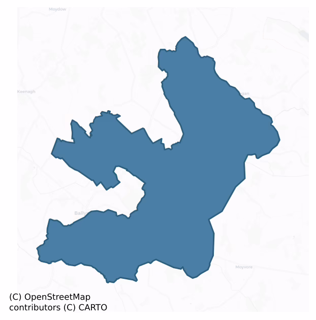 Shrule — Barony Boundary Map